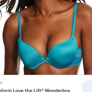 Pushup Underwire Wonderbra Satin Love the Lift Maidenform 34B